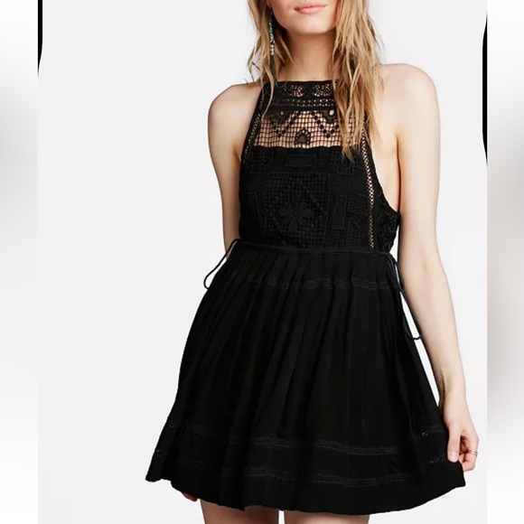 Free People - Emily Crochet Illusion Dress - Picture 1 of 5